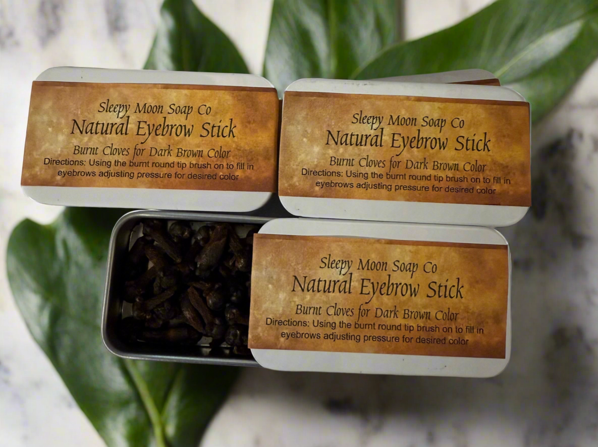 Natural Eyebrow Sticks: Burnt Clove tips
