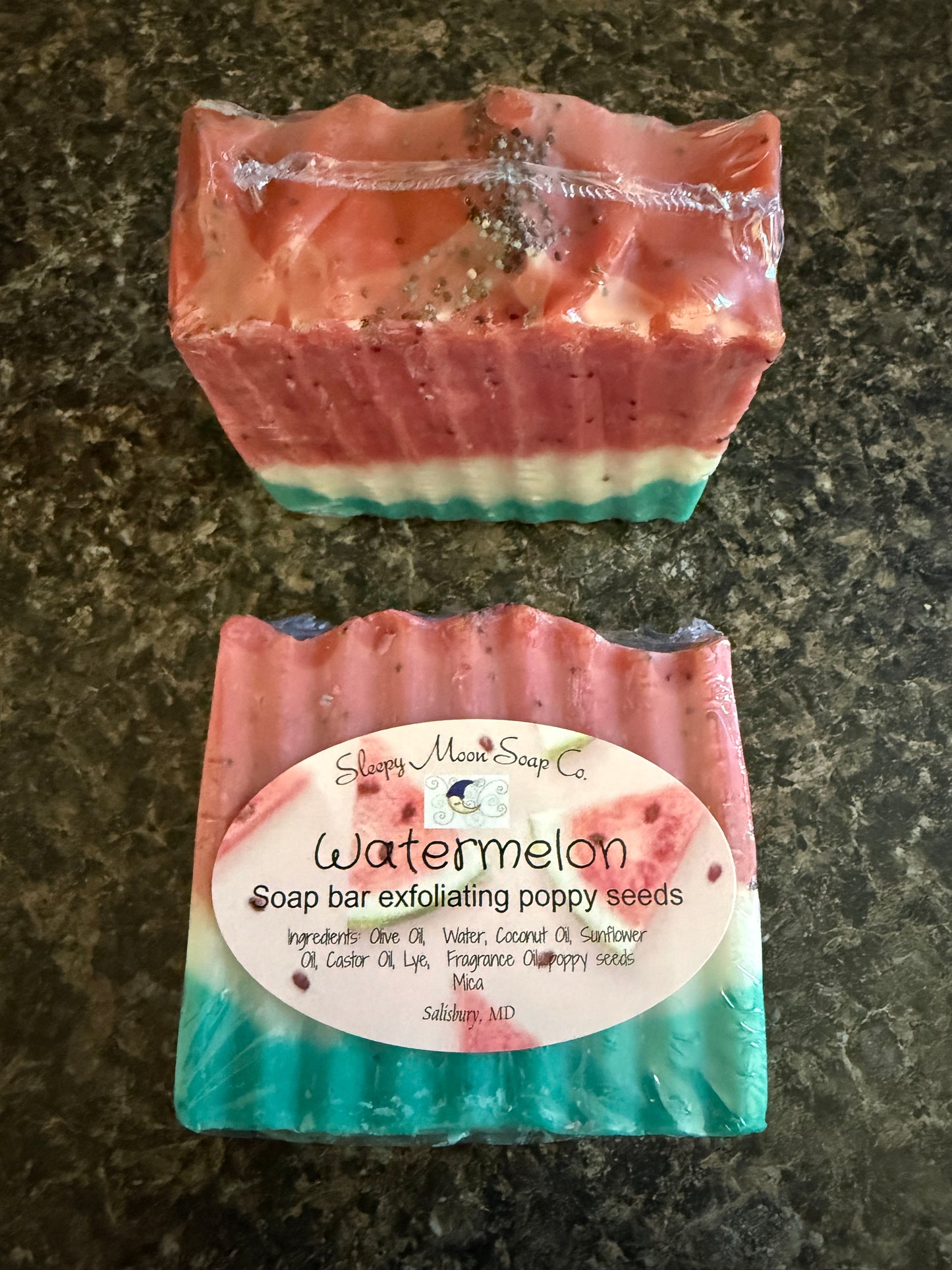 Watermelon soap bar