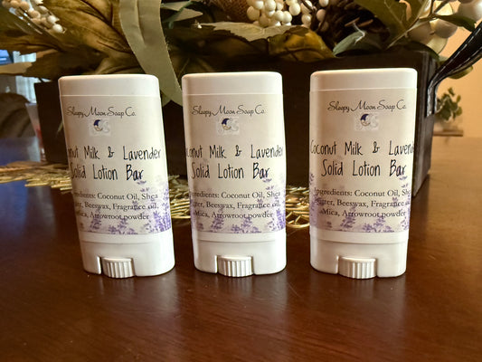 Solid Lotion Stick: Coconut Milk & Lavender