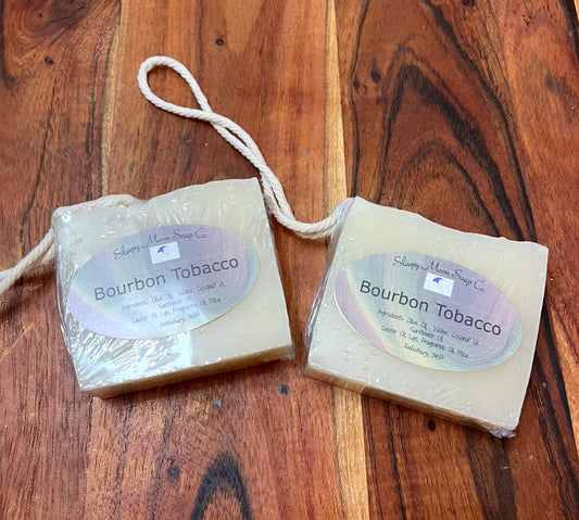 Bourbon tobacco soap bar