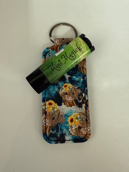 Lip Balm Holder: cow