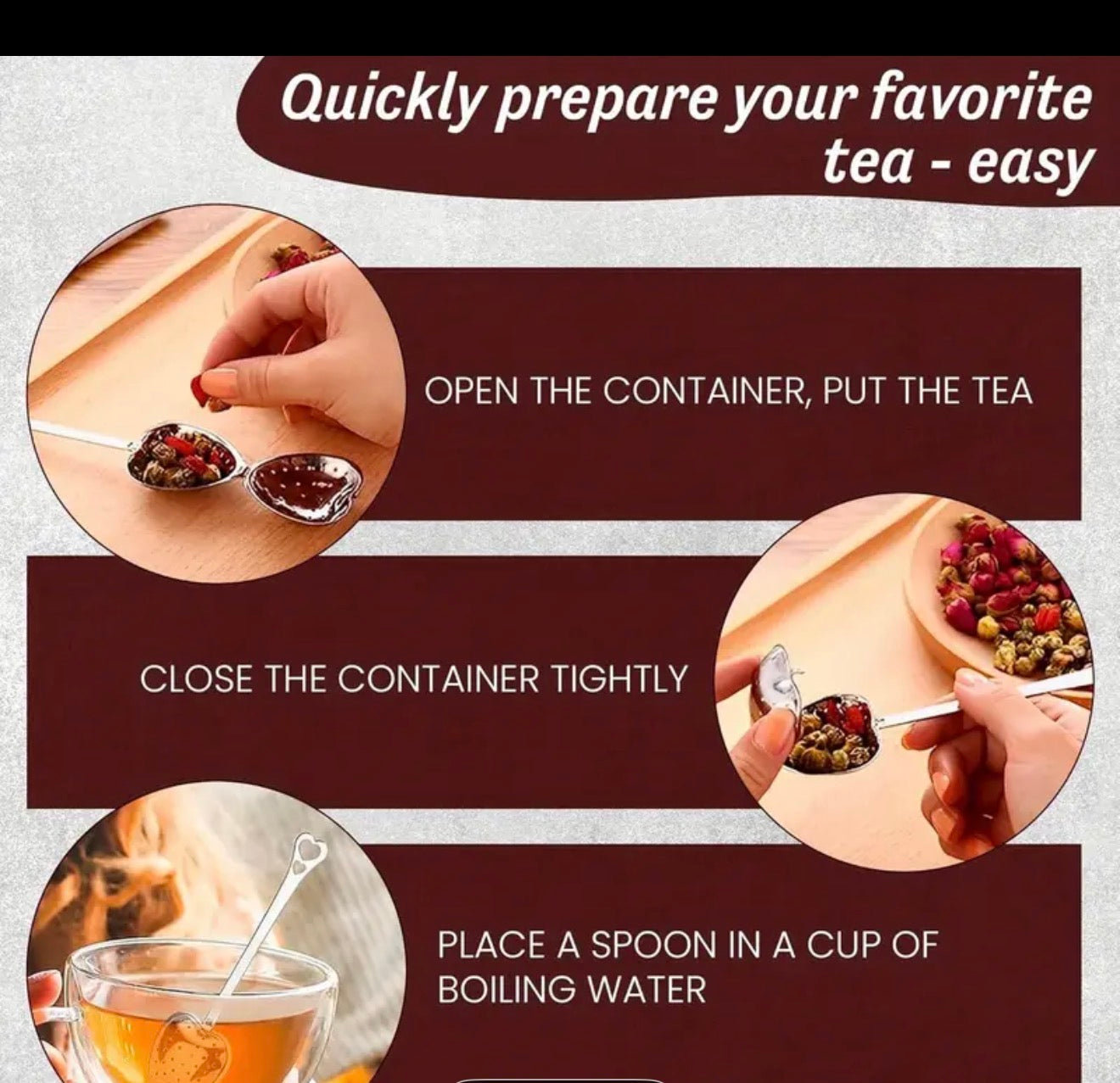Heart Tea Infuser for loose leaf tea