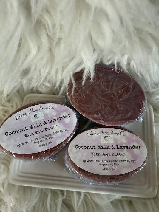 Coconut Milk & Lavender with Shea Butter soap bar