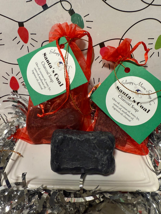 Santa’s Coal : Charcoal Soap bar