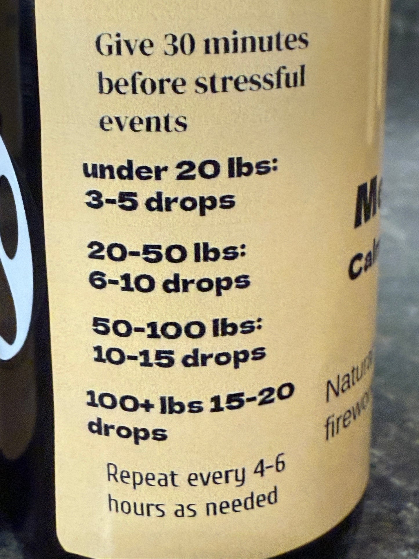 Mellow Mutts calming herbal drops for dogs