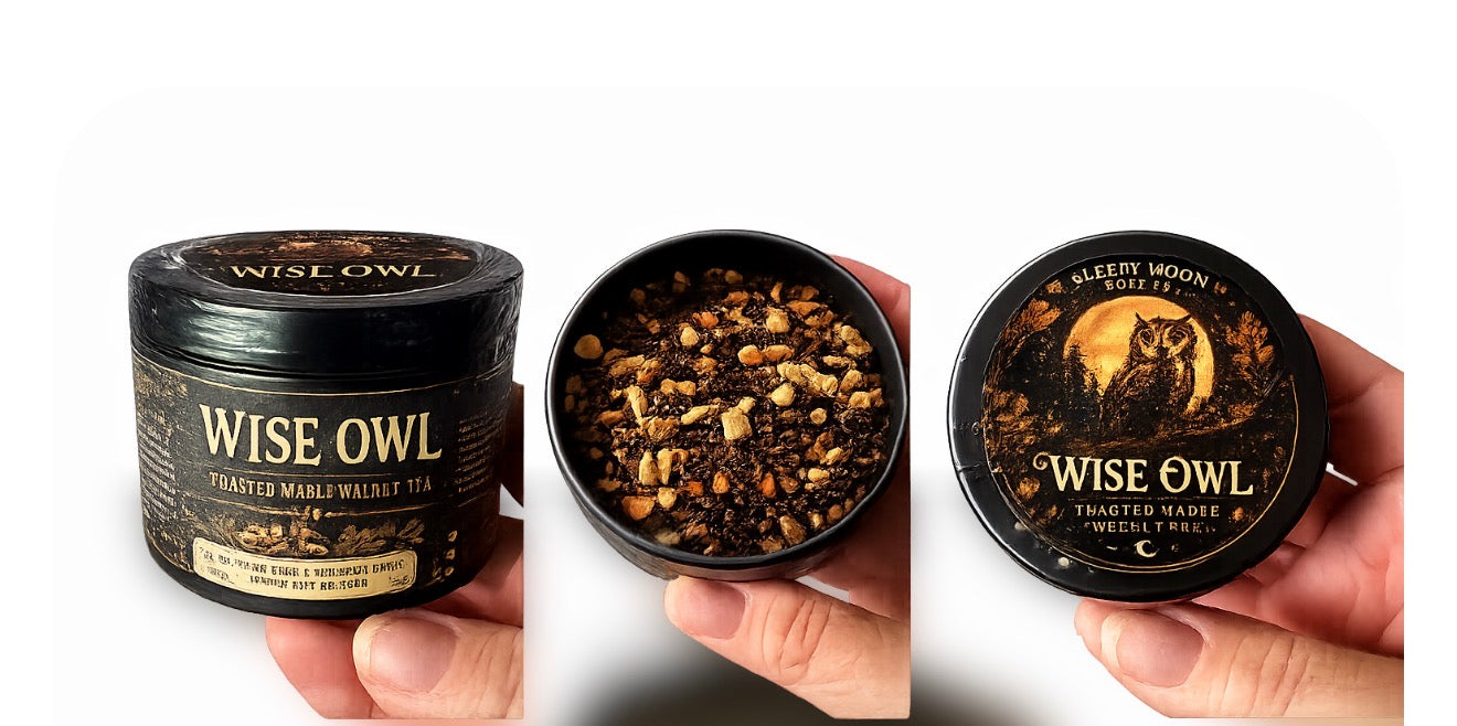 Wise Owl toasted maple walnut herbal tea