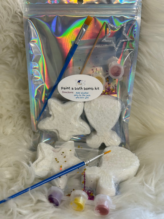 Paint a Bath Bomb Kits: Mermaid Tail+Starfish