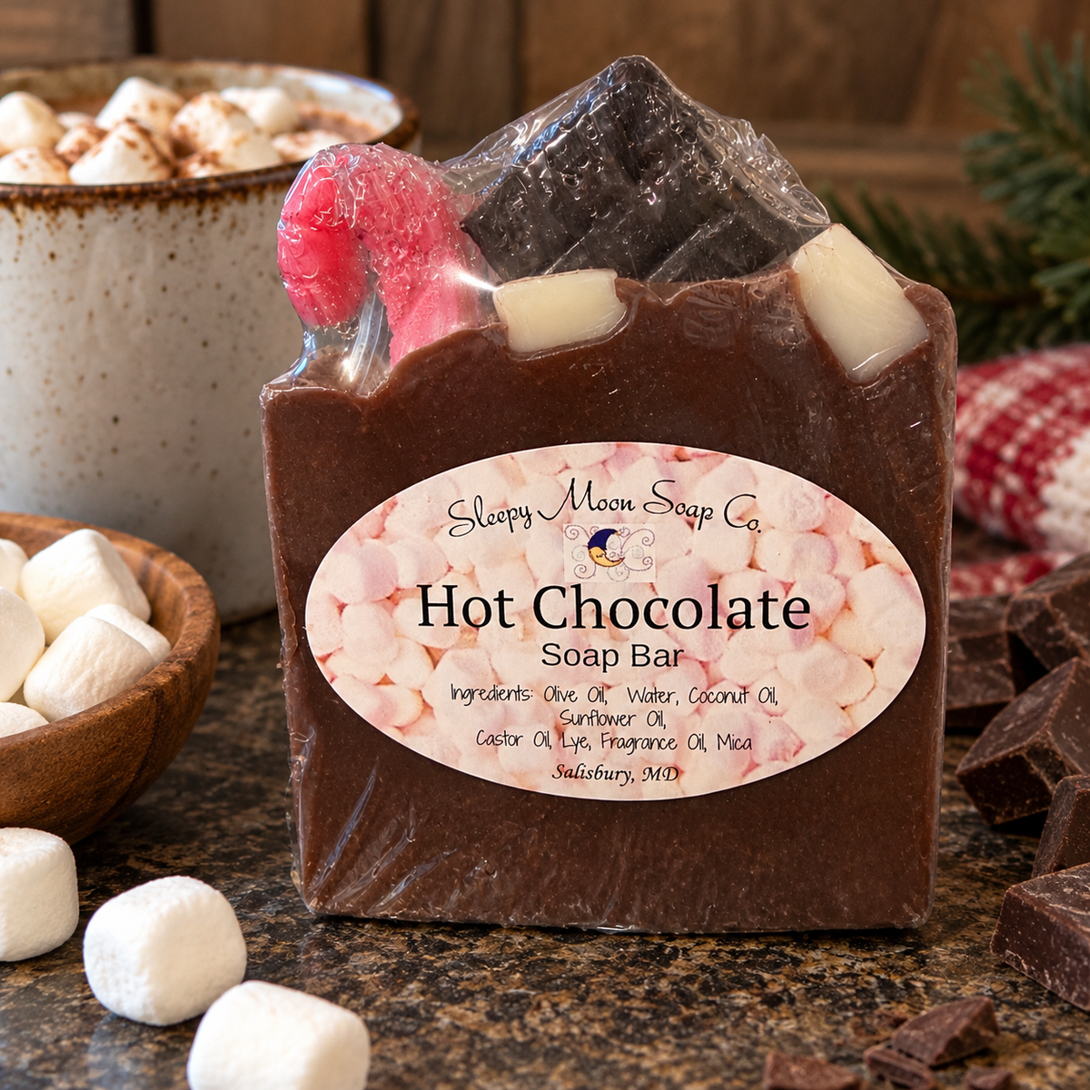 Hot Chocolate Vegan Soap Bar
