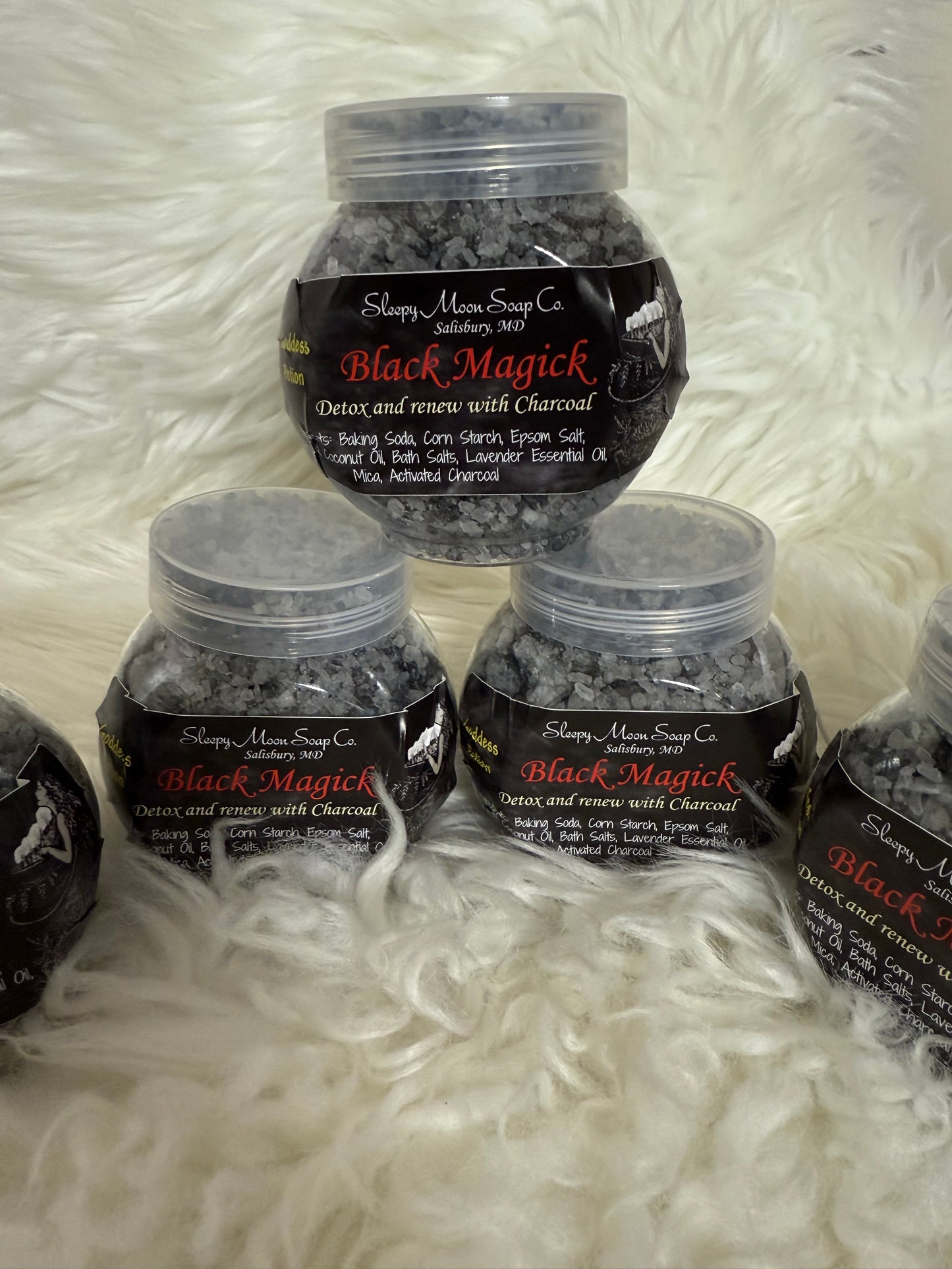 Goddess Potion Black Magick charcoal detox bath