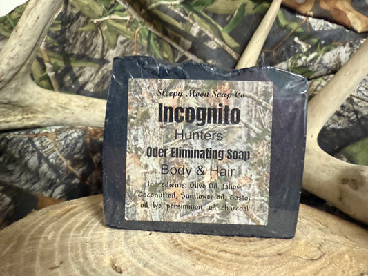 Incognito Odor eliminating soap bar for Deer Hunters