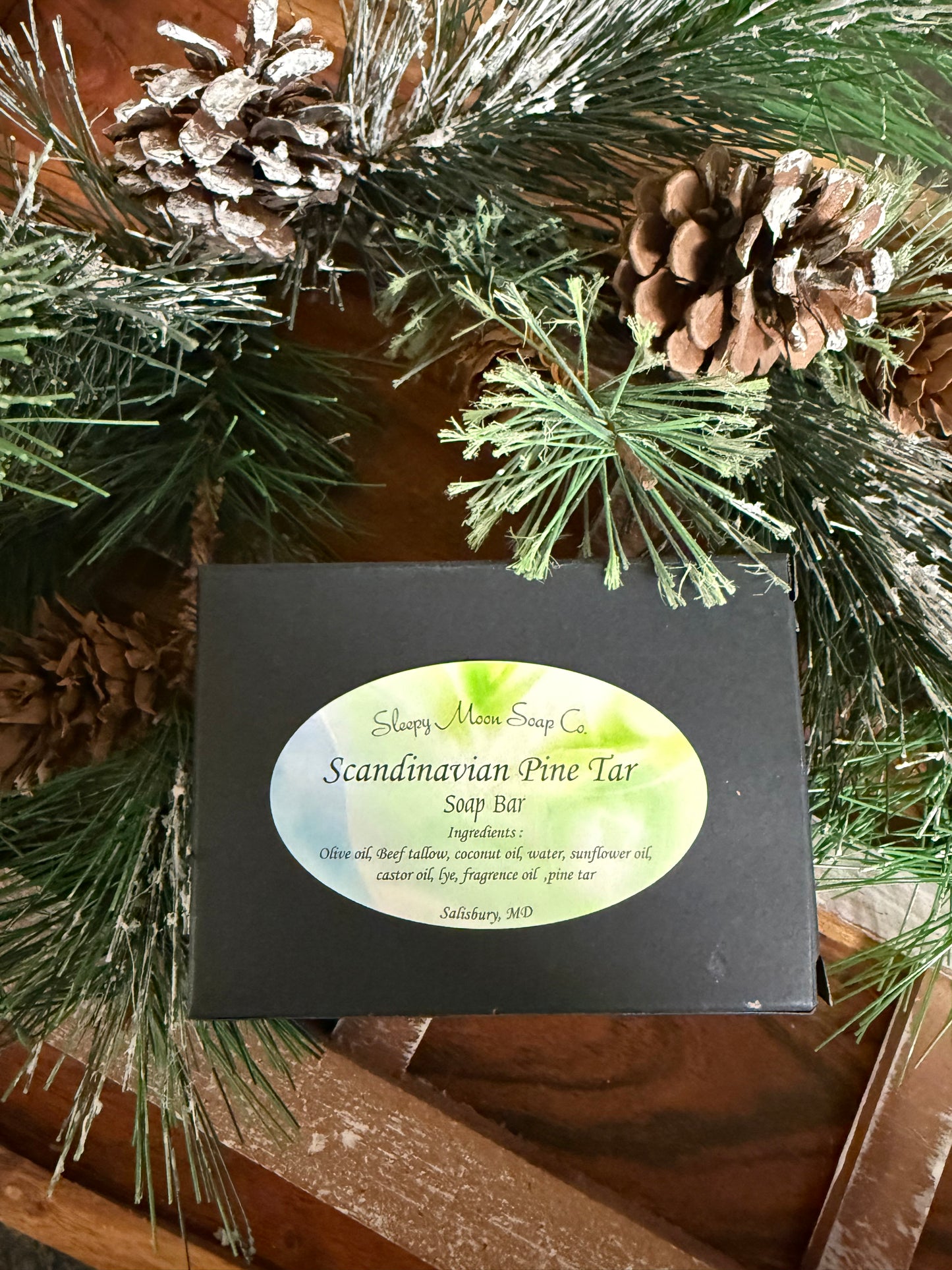 Scandinavian Pine Tar soap bar