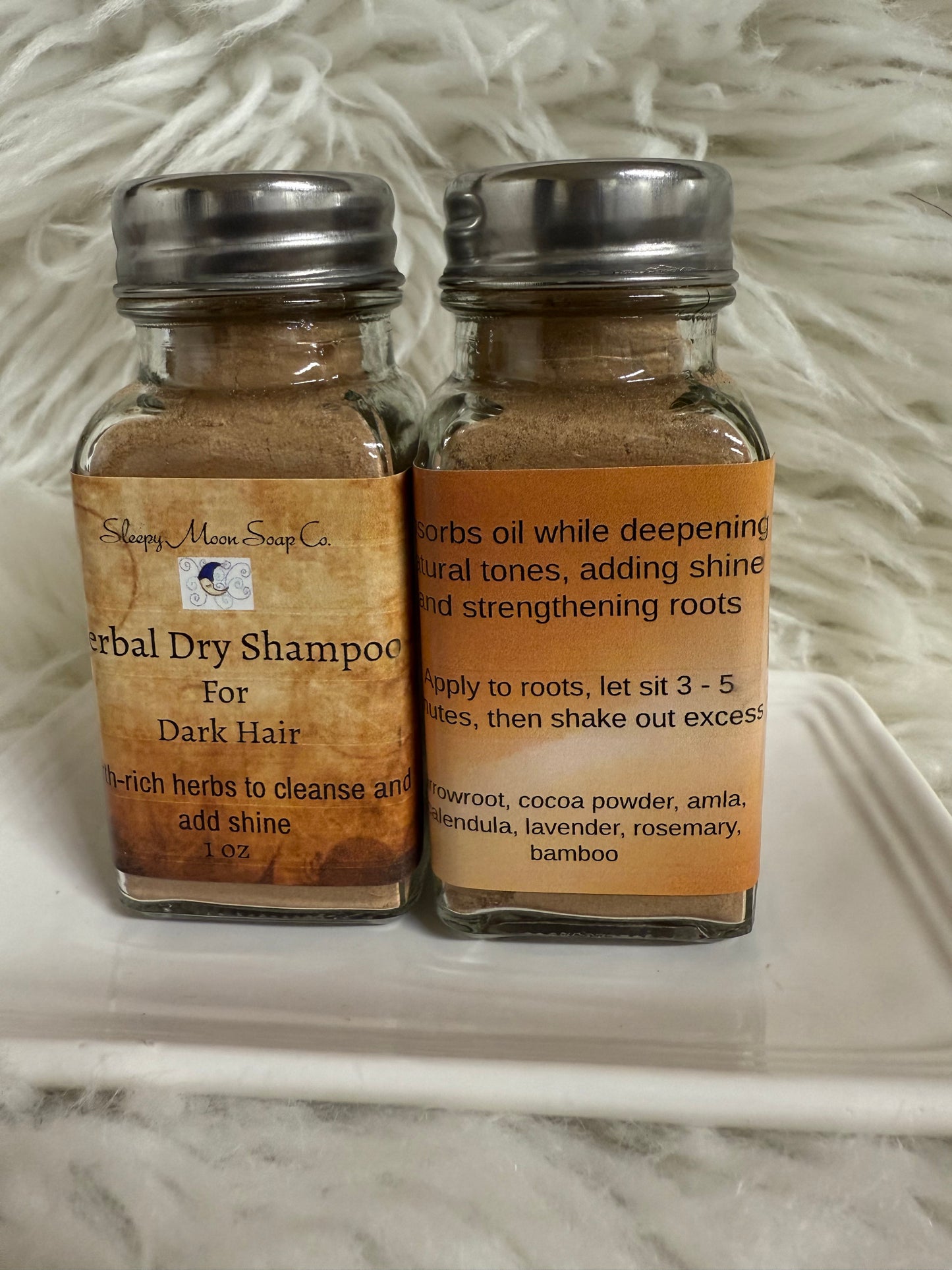 Herbal Dry Shampoo for Dark Hair