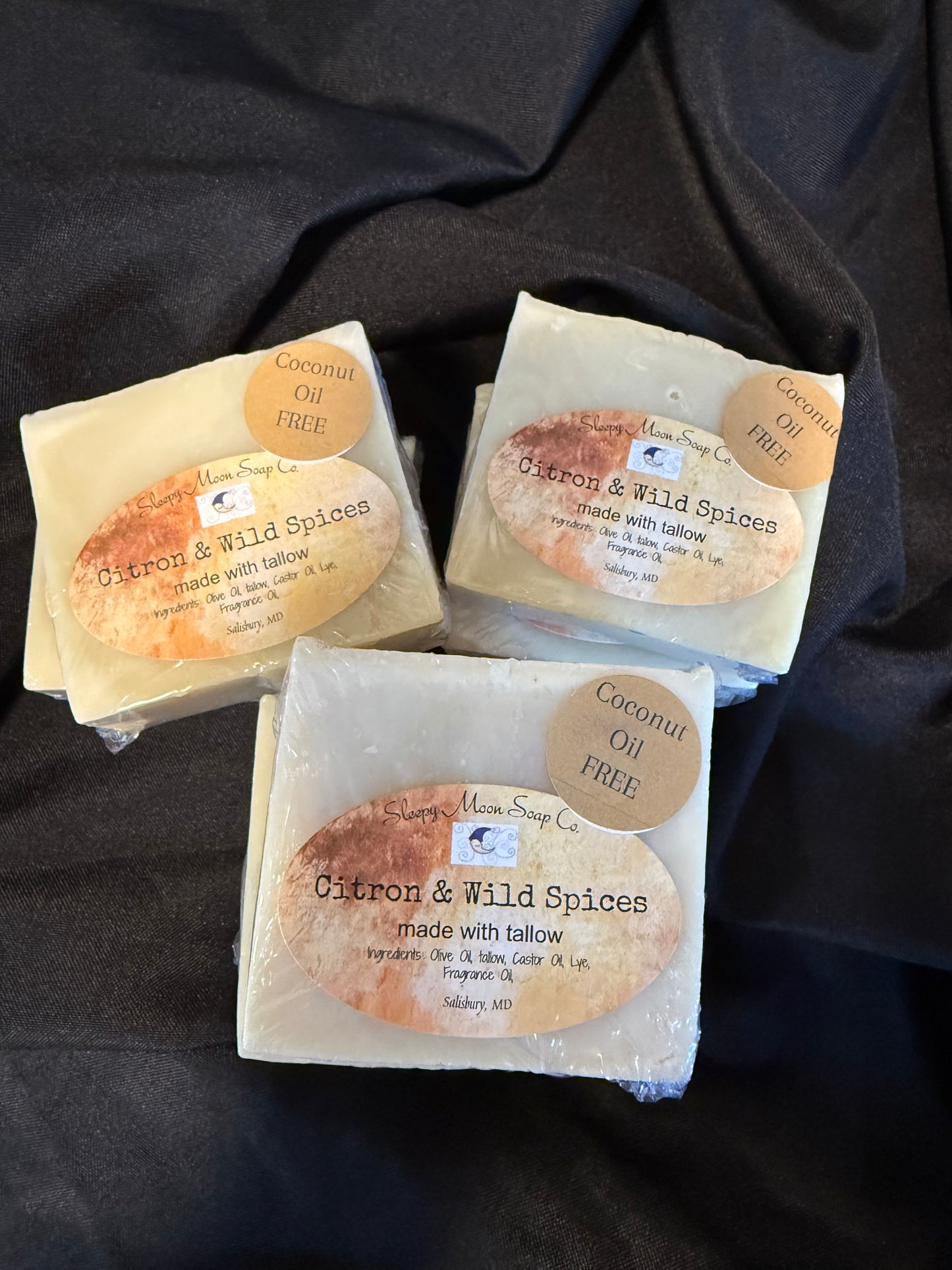Citron and Wild Spices coconut oil free soap bar