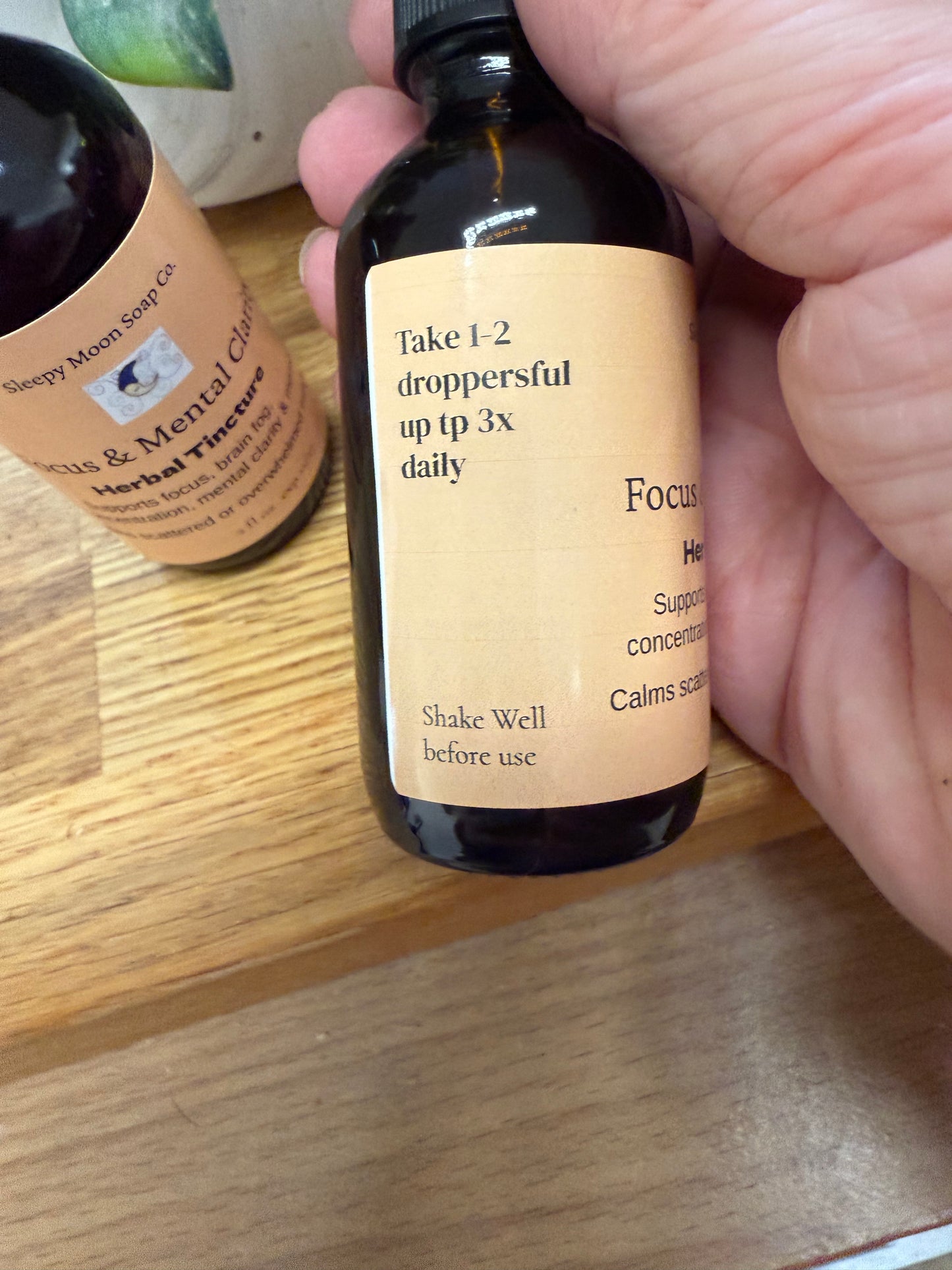 Focus & Mental Clarity Herbal Tincture: adult formula