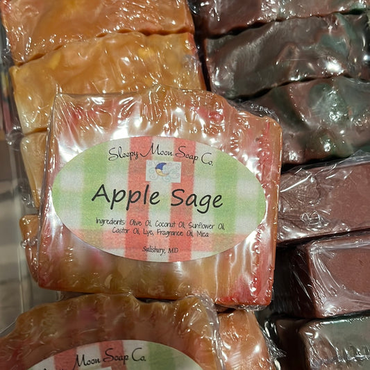 Apple sage vegan body soap bar