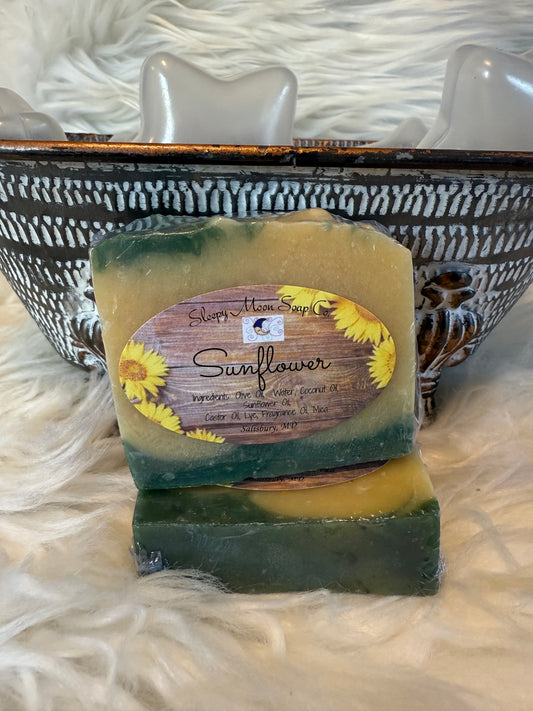 Sunflower soap bar