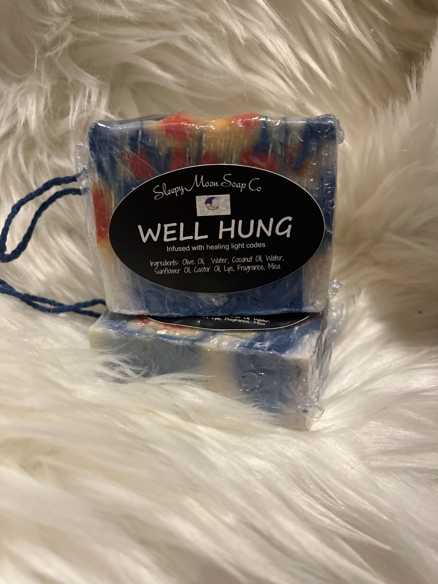 Well Hung body soap on a rope