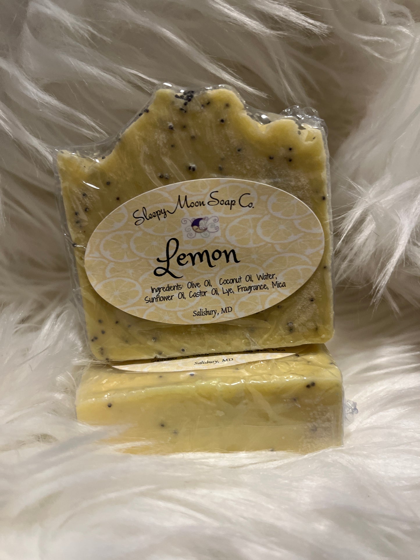 Lemon vegan body soap