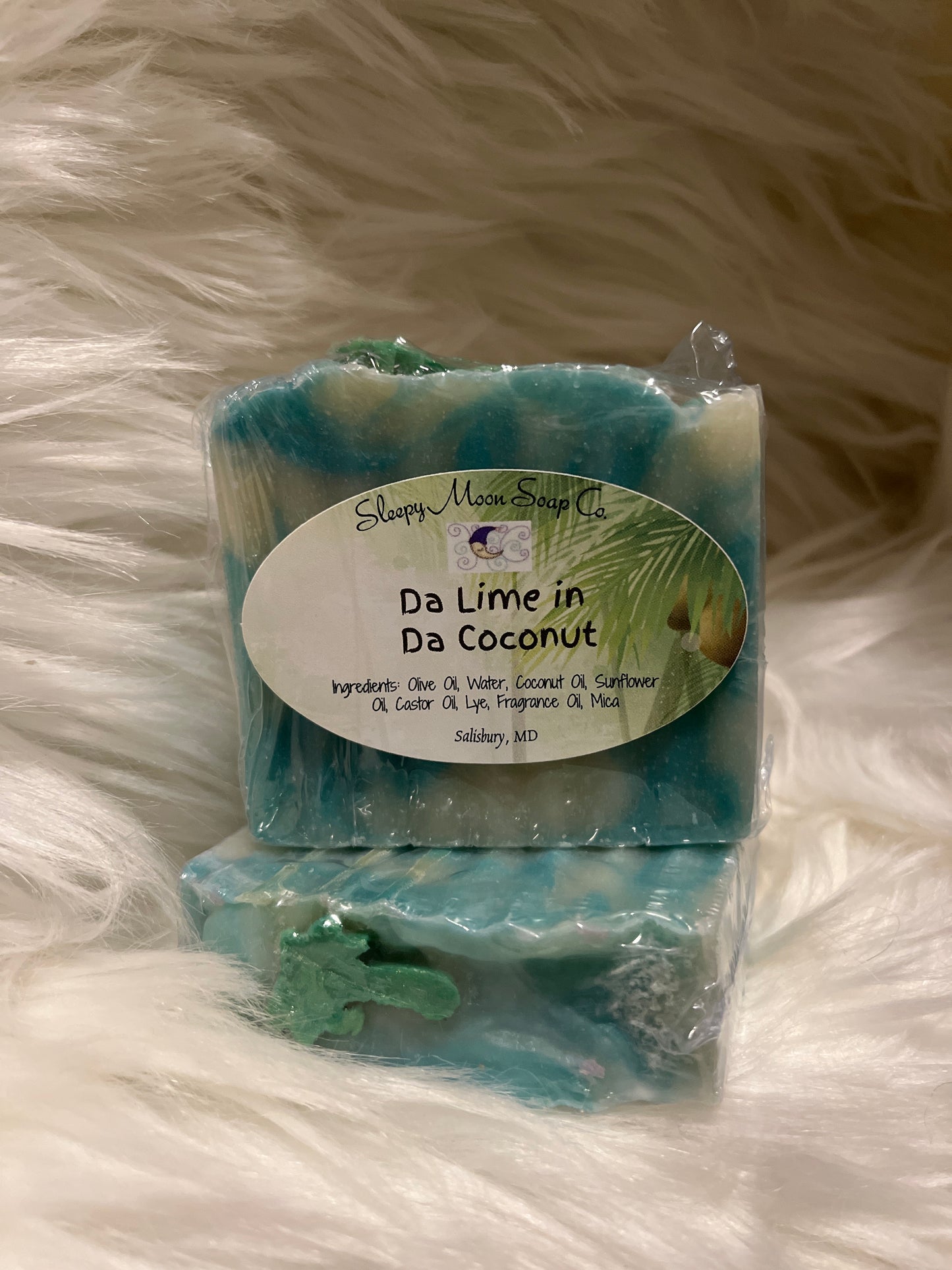 Da lime in da coconut vegan body soap bar