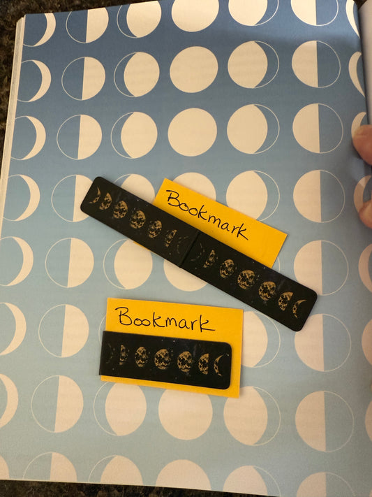 Moon Phase magnetic bookmark
