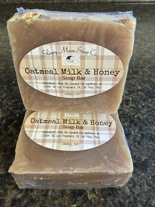 Oatmeal Milk & Honey soap bar