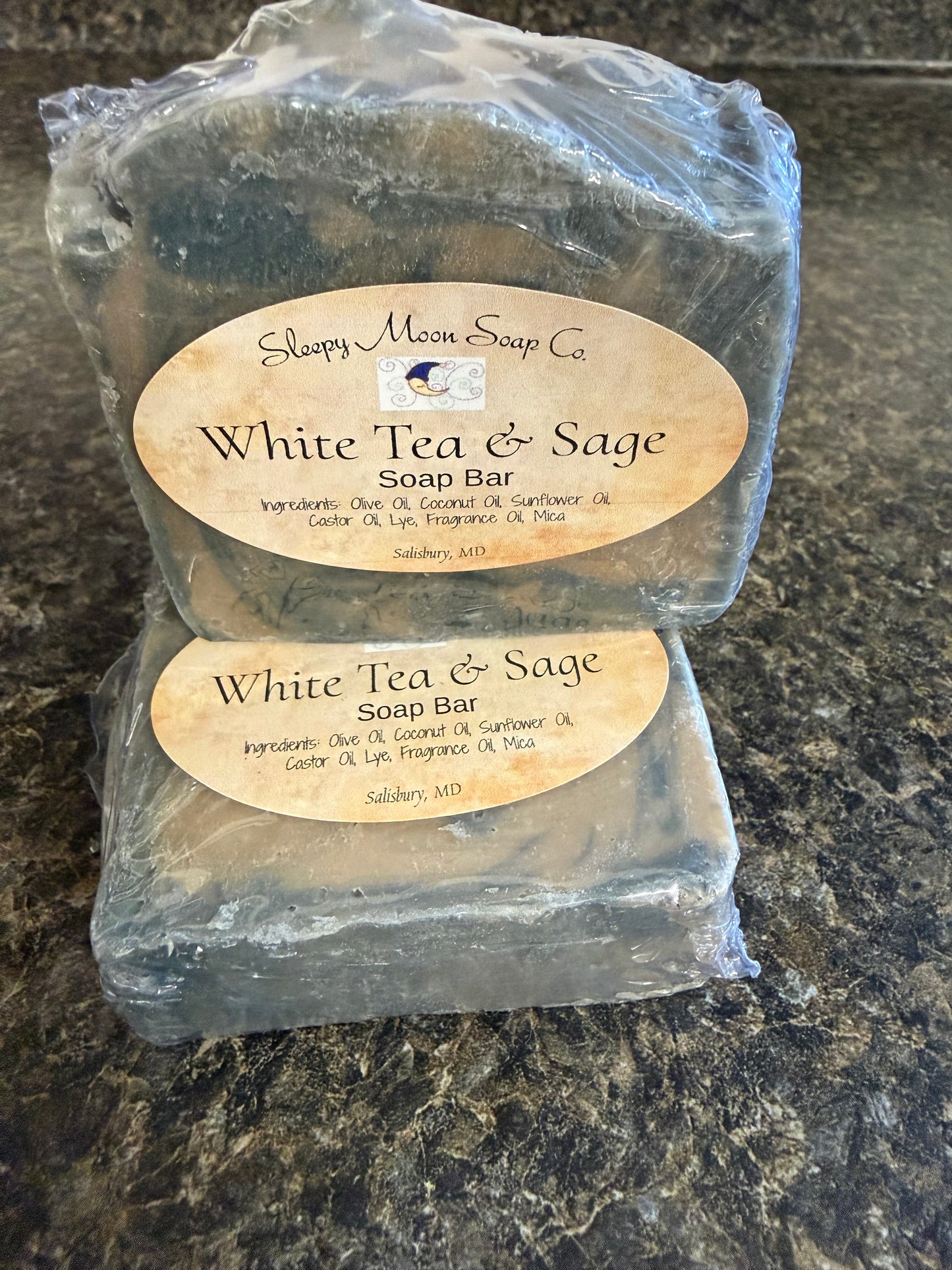 White Tea & Sage soap bar
