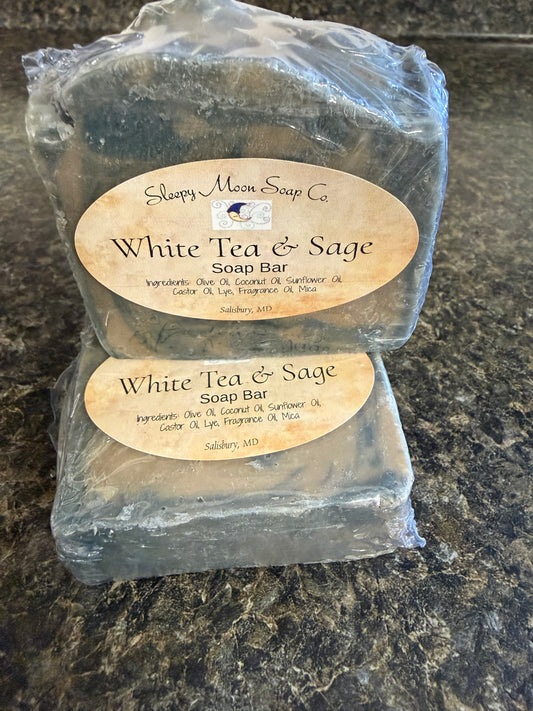 White Tea & Sage soap bar