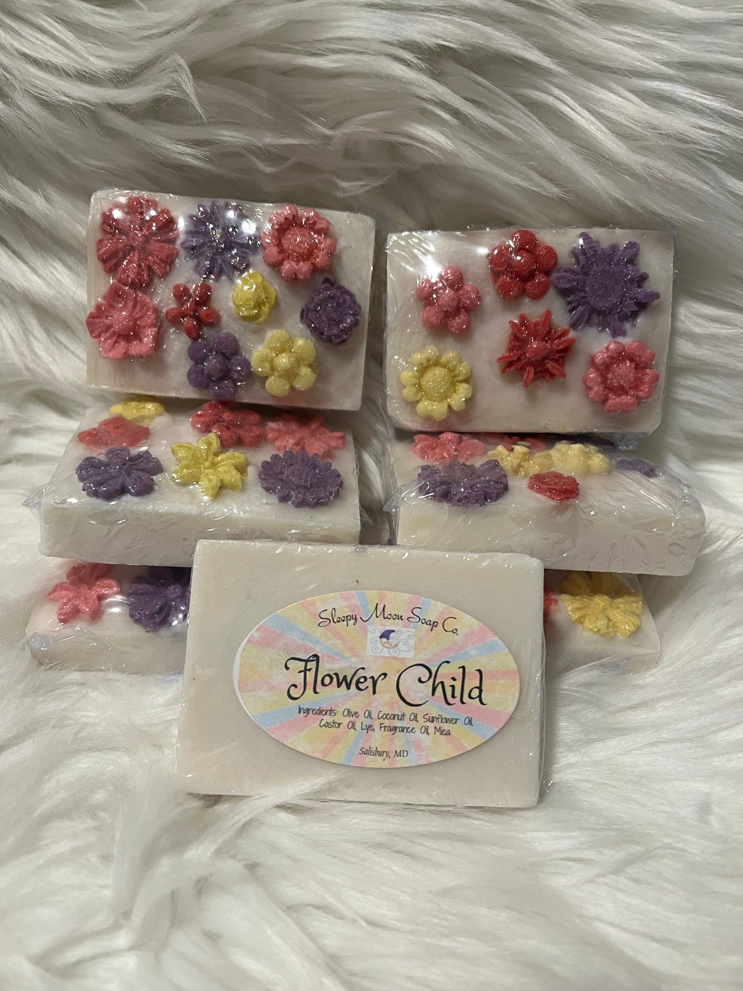 Flower Child vegan soap bar