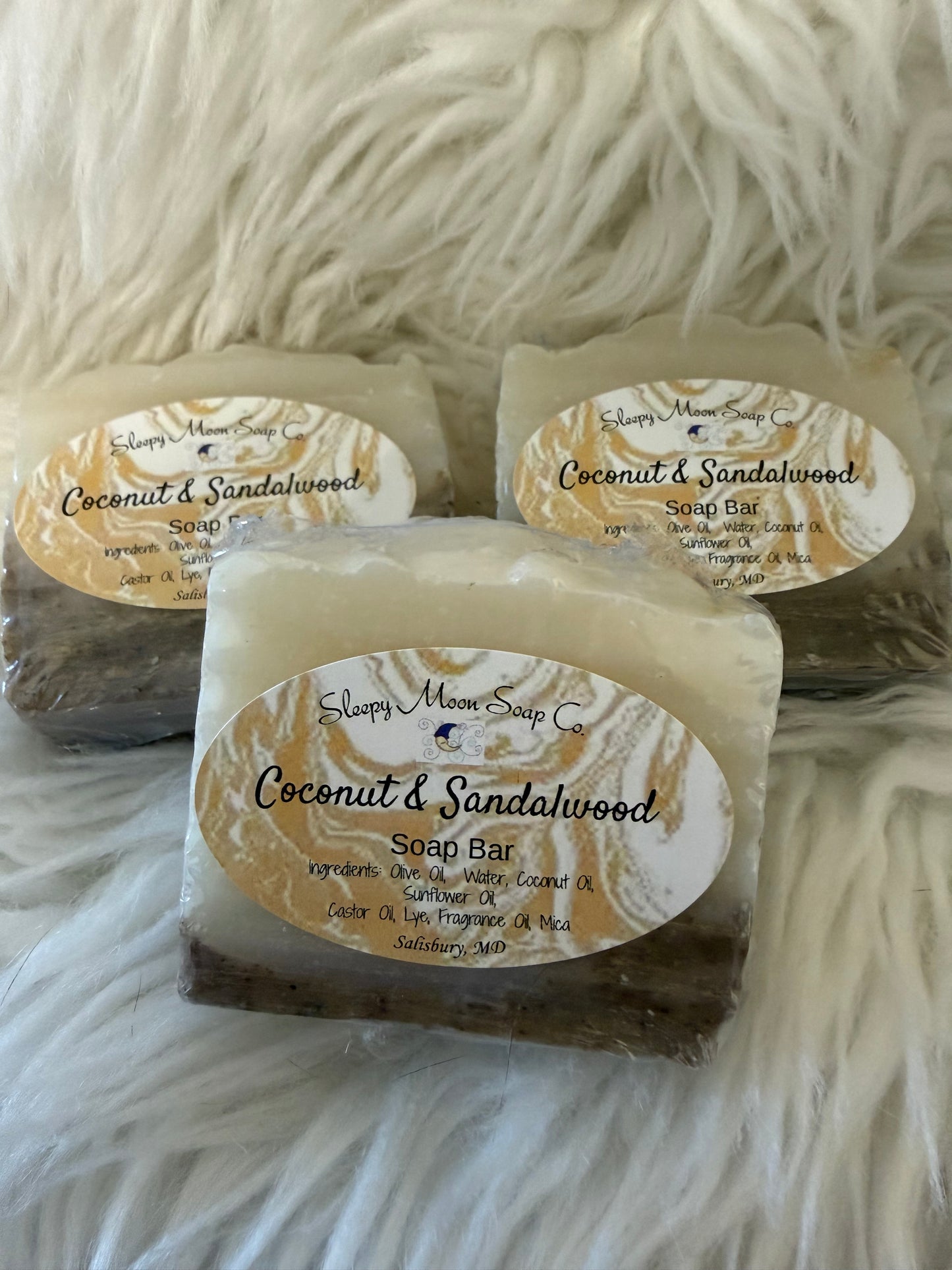 Coconut & Sandalwood soap bar