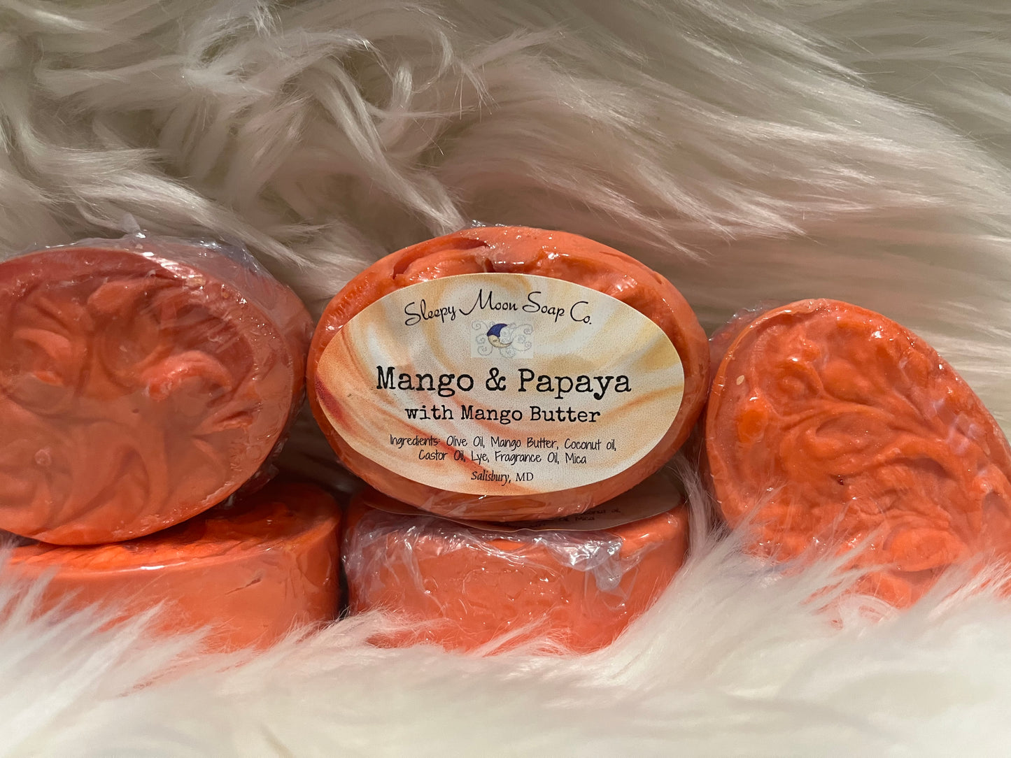 Mango and Papaya soap bar with Mango Butter