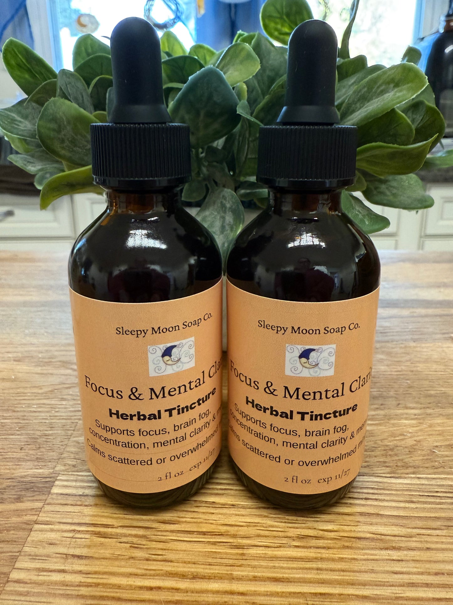 Focus & Mental Clarity Herbal Tincture: adult formula