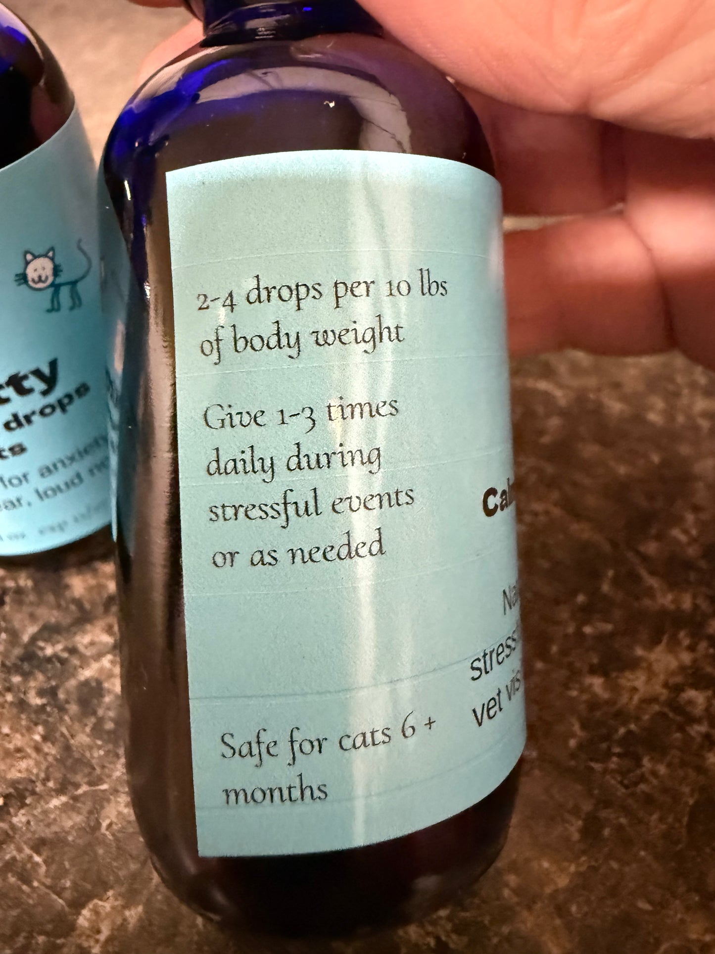 ZenKitty Calming drops for Cats natural stress and anxiety relief