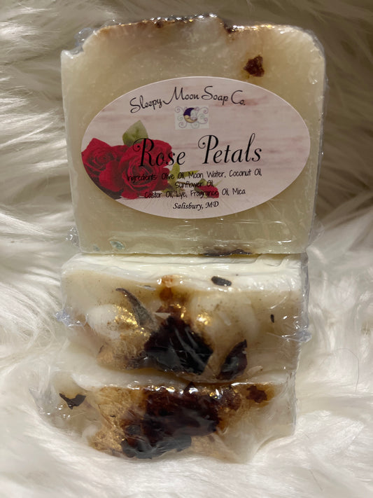 Rose Petals vegan body soap