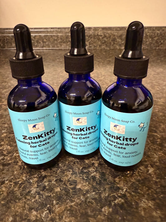 ZenKitty Calming drops for Cats natural stress and anxiety relief
