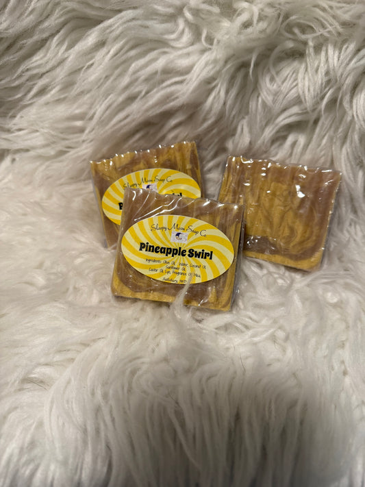 Pineapple Swirl soap bar