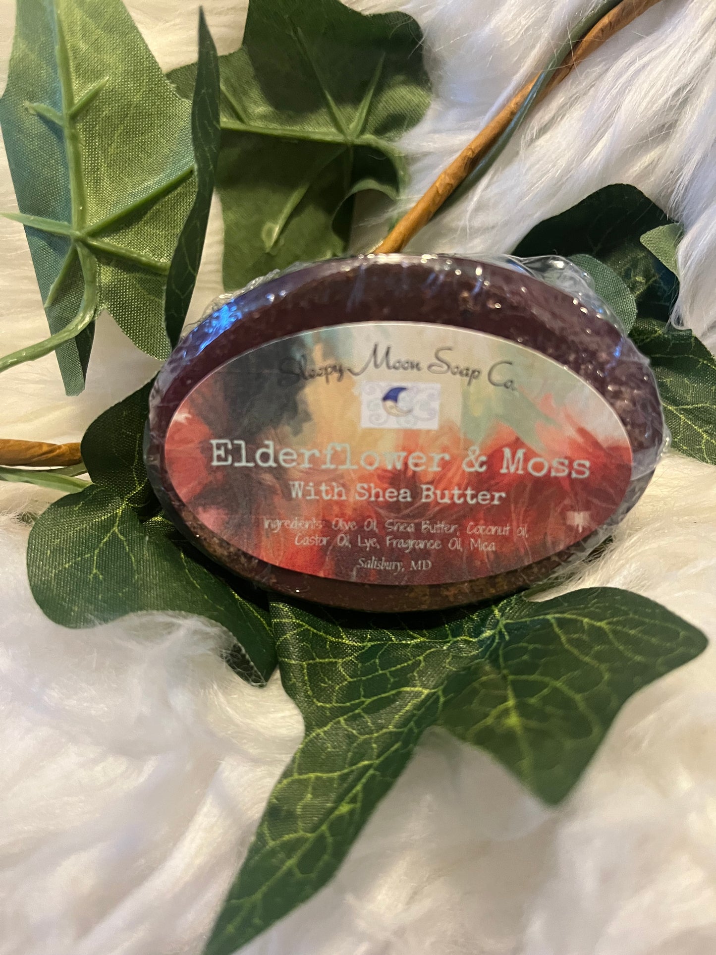 Elderflower & Moss soap bar with Shea butter