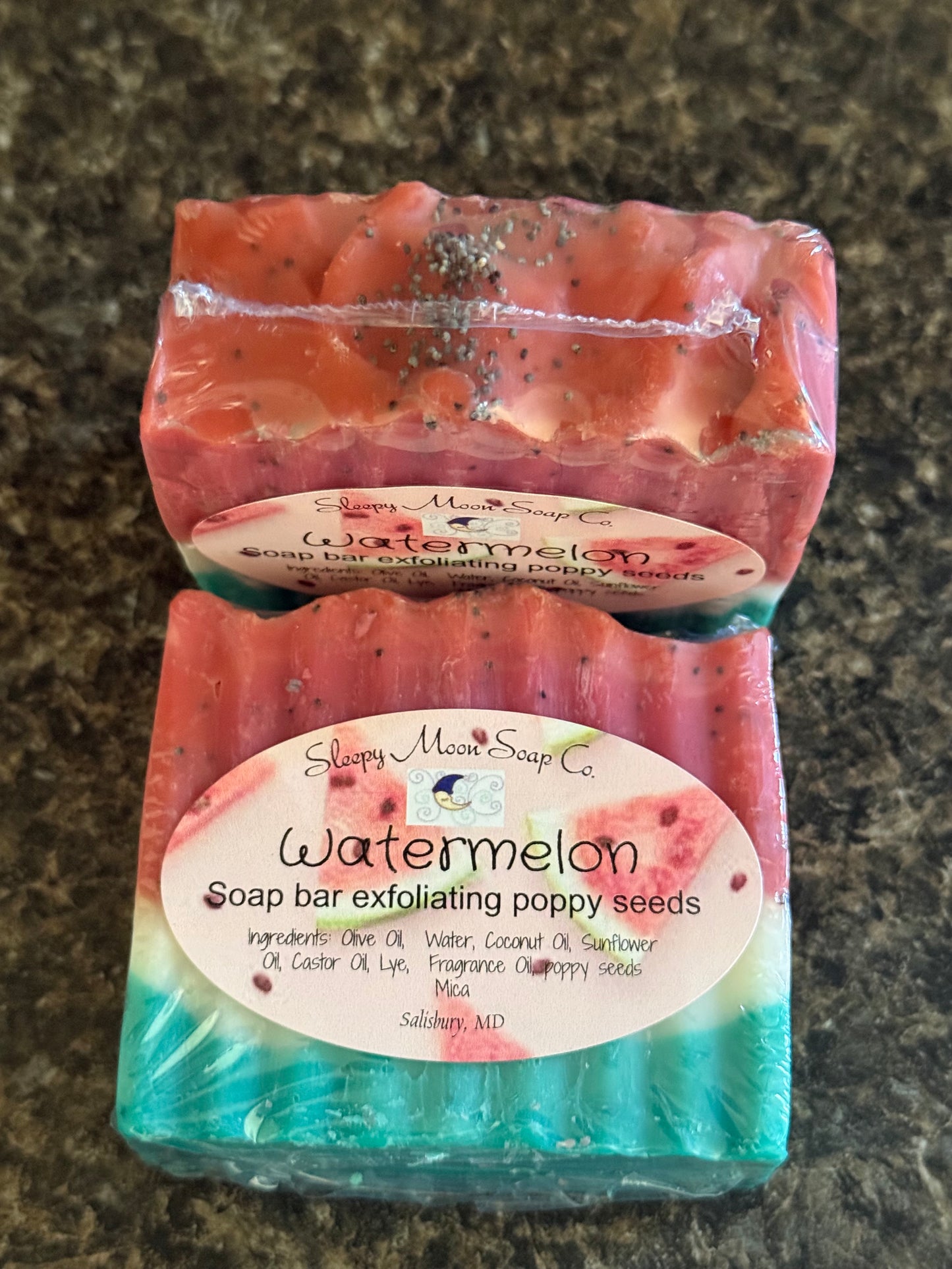 Watermelon soap bar