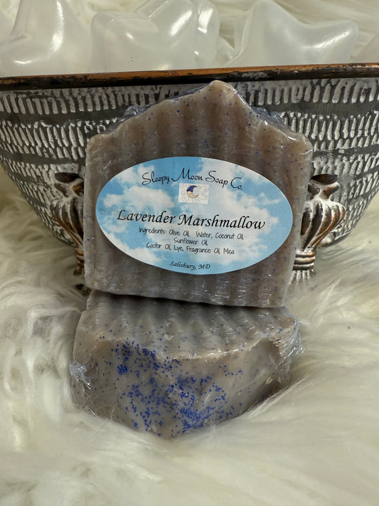 Lavender Marshmallow soap bar