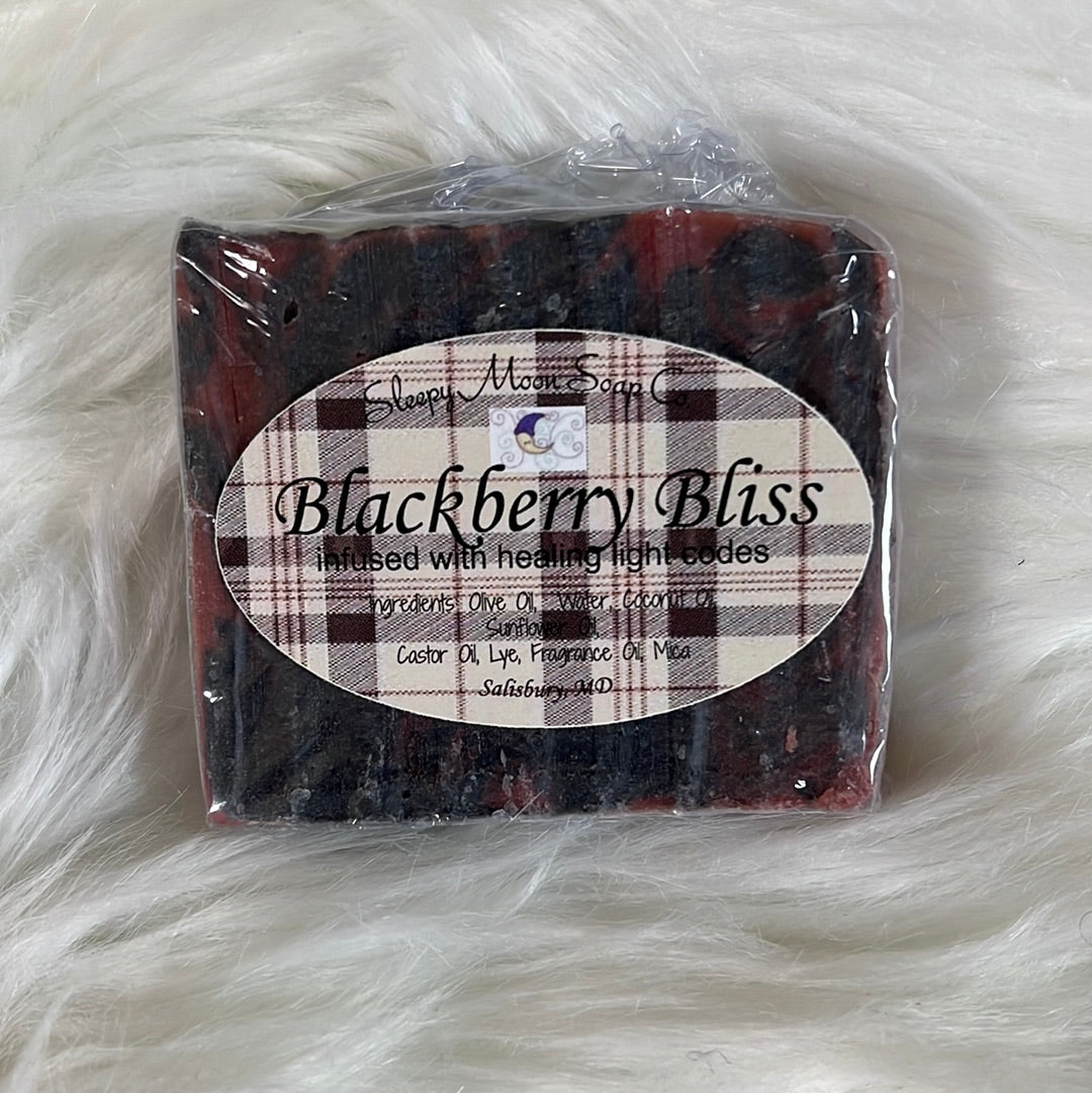 Blackberry Bliss vegan body soap bar