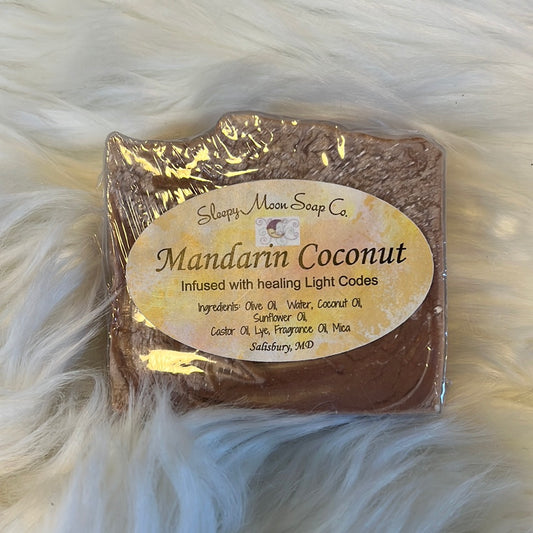 Mandarin Coconut vegan body soap