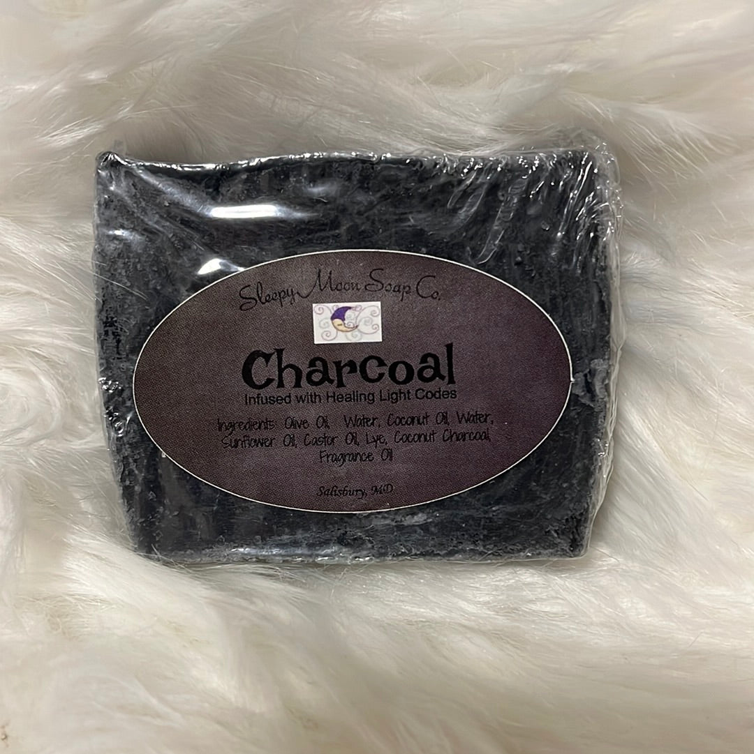 Charcoal vegan soap