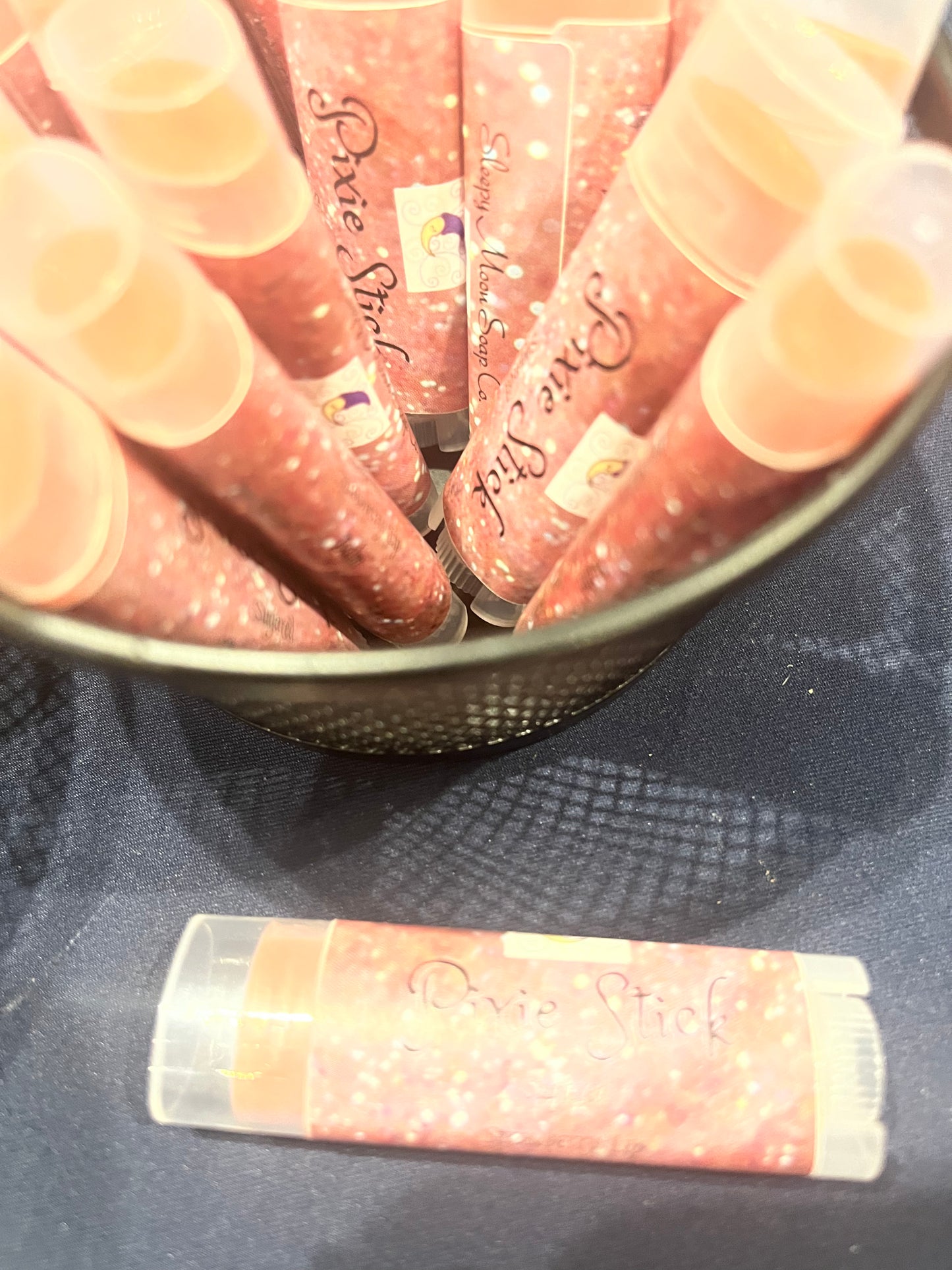 Pixie Stick sugar strawberry lip balm